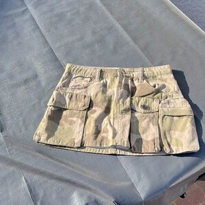 Army fatigue miniskirt size small